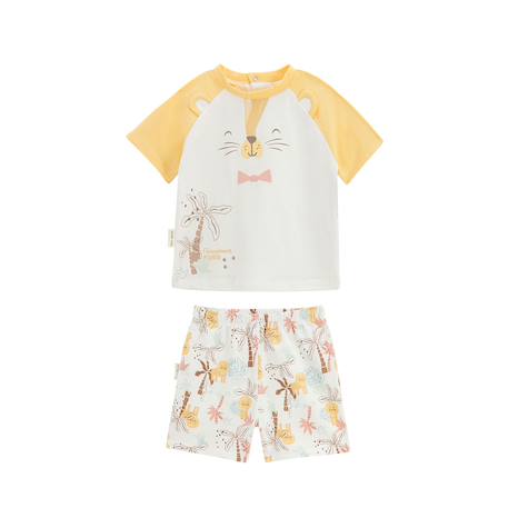 Pyjama short enfant 2 pièces auguste Jaune 2 - vertbaudet enfant 