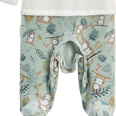 Pyjama bébé en velours cache-cache Vert 5 - vertbaudet enfant 