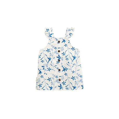 Robe bébé en jean écrue océan d'amour Ecru 2 - vertbaudet enfant 