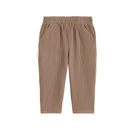 Pantalon enfant en gaze de coton baroudeur Marron 2 - vertbaudet enfant 