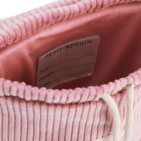 Sac à dos enfant en velours côtelé mona Rose 4 - vertbaudet enfant 