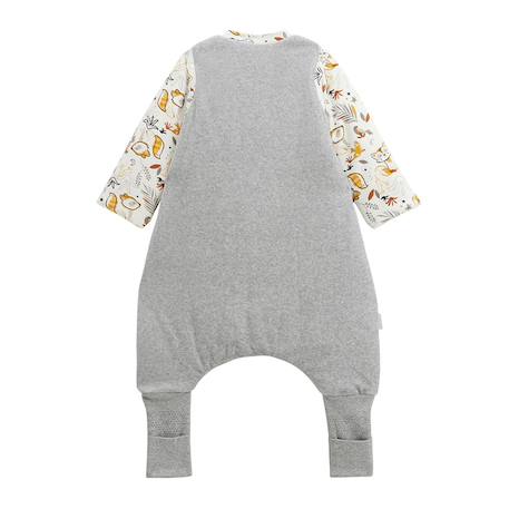 Turbulette d'hiver en velours avec pieds retroussables et manches amovibles petit loup Gris 3 - vertbaudet enfant 