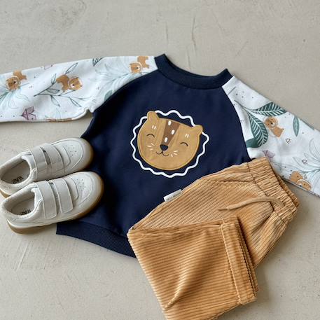 Sweat-shirt en molleton charly Bleu 6 - vertbaudet enfant 