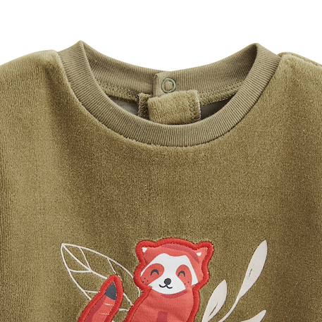 Lot de 2 pyjamas enfant 2 pièces en velours gustin Kaki 6 - vertbaudet enfant 