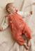 Ensemble salopette bébé en molleton et t-shirt manouk Corail 1 - vertbaudet enfant 