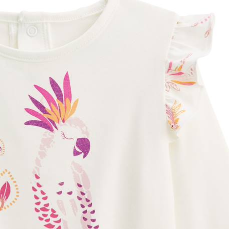 Pyjama enfant 2 pièces à pieds retroussables fiesta Terracotta 4 - vertbaudet enfant 