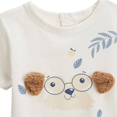 Ensemble bébé t-shirt et short zeste d'amour Bleu 3 - vertbaudet enfant 