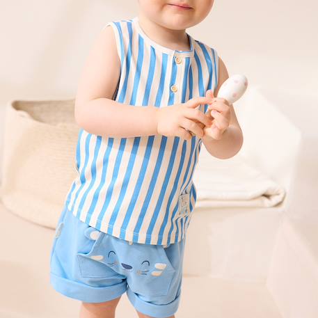 Short bébé biscarosse Bleu 6 - vertbaudet enfant 