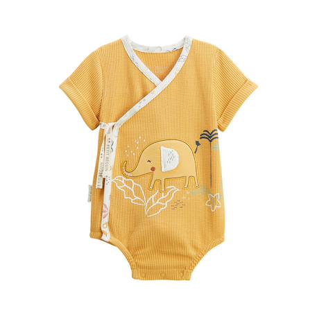 Barboteuse bébé hawaiki Ocre 2 - vertbaudet enfant 