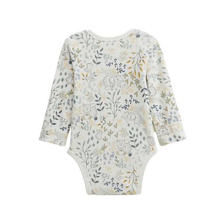 Lot de 3 bodies bébé manches longues cacahuète Bleu 4 - vertbaudet enfant 