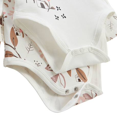 Lot de 2 bodies bébé manches longues sora Ecru 3 - vertbaudet enfant 