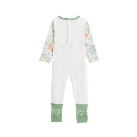 Pyjama bébé avec pieds retroussables kanha Ecru 6 - vertbaudet enfant 
