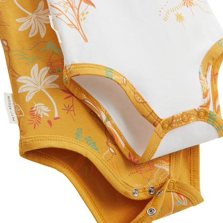 Lot de 2 bodies bébé sans manches liwa Jaune 3 - vertbaudet enfant 