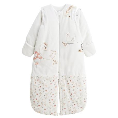 Turbulette d'hiver en velours avec manches amovibles et jambes séparables perle Ecru 4 - vertbaudet enfant 