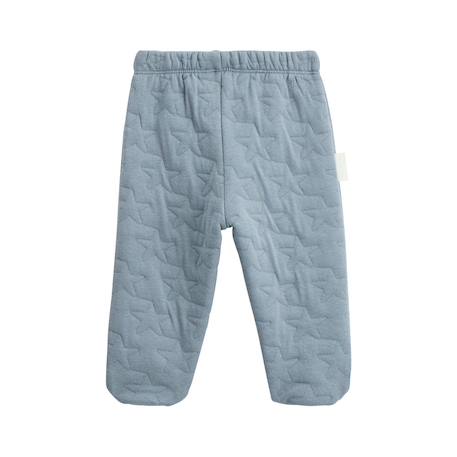 Ensemble bébé gilet en velours et pantalon en coton matelassé rêverie Bleu 6 - vertbaudet enfant 