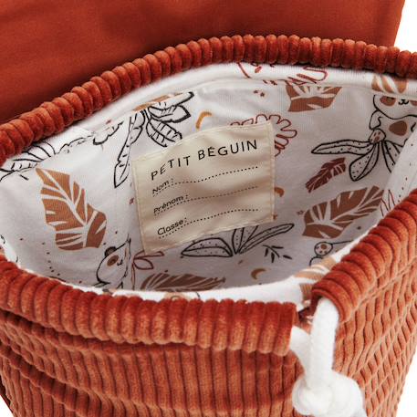 Sac à dos enfant en velours côtelé maloueg Marron 4 - vertbaudet enfant 