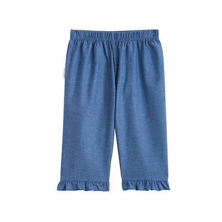 Pantalon enfant en chambray camila Bleu 2 - vertbaudet enfant 
