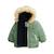 Doudoune enfant imperméable doublée sherpa avec capuche anouk Kaki 4 - vertbaudet enfant 
