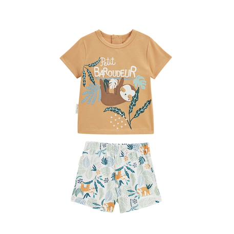 Pyjama short enfant 2 pièces baroudeur Orange 2 - vertbaudet enfant 