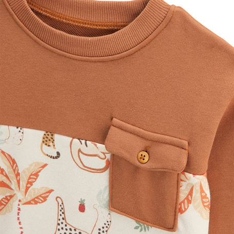 Sweat-shirt enfant tango Marron 4 - vertbaudet enfant 