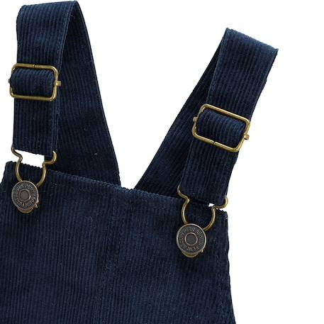 Robe enfant en velours côtelé belle de nuit Bleu 4 - vertbaudet enfant 