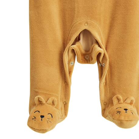 Pyjama bébé en velours charly Bleu 5 - vertbaudet enfant 