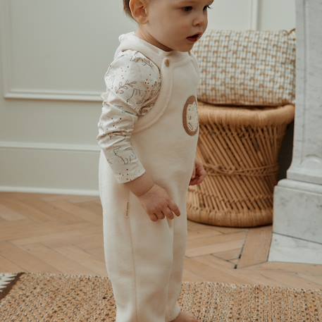 Salopette bébé en molleton ultra chaud envolée de bisous Ecru 6 - vertbaudet enfant 