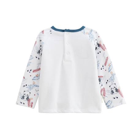 Pyjama bébé 2 pièces en velours avec pieds retroussables tao Bleu 5 - vertbaudet enfant 