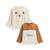 Lot de 2 t-shirts enfant manches longues constellation Camel 2 - vertbaudet enfant 