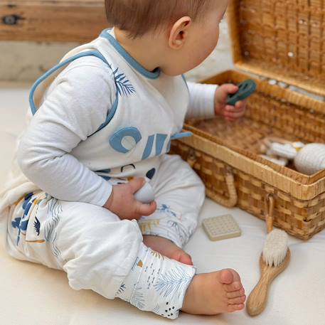 Turbulette été avec pieds retroussables biscarosse Ecru 6 - vertbaudet enfant 