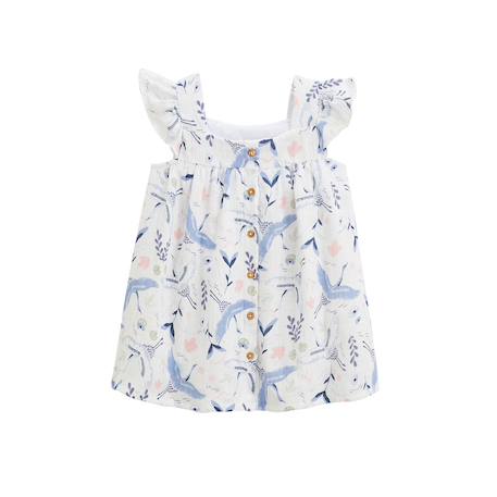 Robe bébé en gaze de coton tiana Ecru 3 - vertbaudet enfant 
