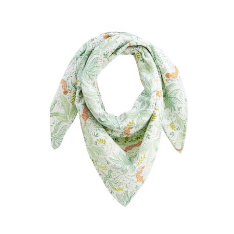 Foulard en gaze de coton kanha 100 x 100 cm Ecru 2 - vertbaudet enfant 