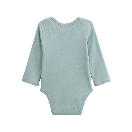 Lot de 3 bodies bébé manches longues cacahuète Bleu 6 - vertbaudet enfant 