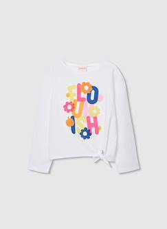T-shirt fille manches longues maille  - vertbaudet enfant