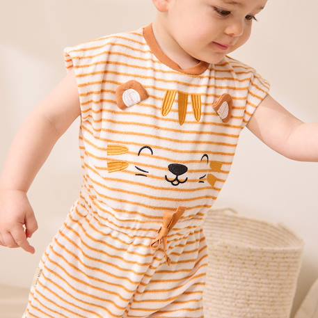 Combishort bébé en éponge mio Ecru 5 - vertbaudet enfant 