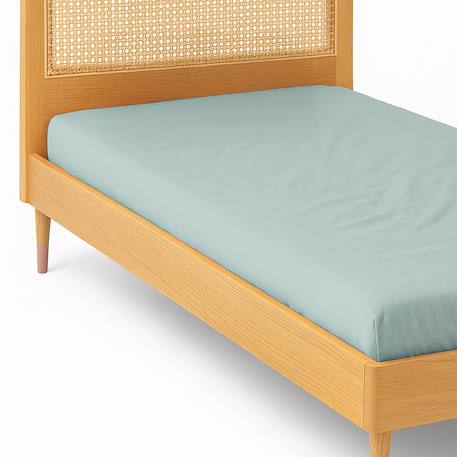Drap housse enfant bleu 90 x 190 cm Bleu 3 - vertbaudet enfant 