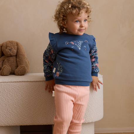 Sweat-shirt bébé en molleton dina Bleu 6 - vertbaudet enfant 