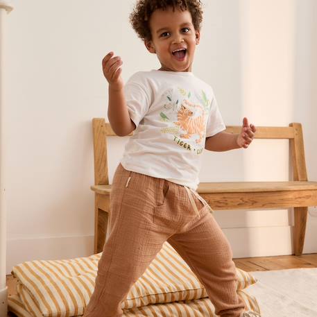 T-shirt enfant kanha Ecru 6 - vertbaudet enfant 