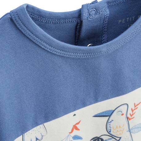 Ensemble enfant t-shirt et pantalon en gaze de coton mexico Bleu 4 - vertbaudet enfant 