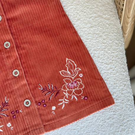 Robe en velours côtelé manouk Orange 6 - vertbaudet enfant 