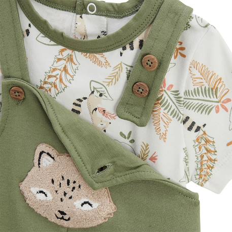 Ensemble salopette bébé et t-shirt gabin Vert 4 - vertbaudet enfant 