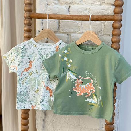 Lot de 2 t-shirts enfant kanha Vert 5 - vertbaudet enfant 