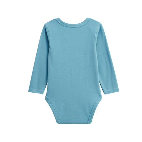 Lot de 2 bodies bébé manches longues oscar Bleu 6 - vertbaudet enfant 