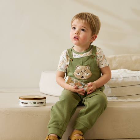 Ensemble salopette bébé et t-shirt gabin Vert 6 - vertbaudet enfant 