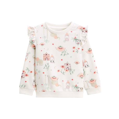Sweat-shirt enfant arya Ecru 2 - vertbaudet enfant 