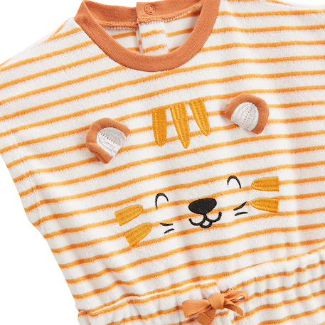 Combishort bébé en éponge mio Ecru 4 - vertbaudet enfant 
