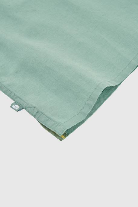 Polo enfant lin Vert 4 - vertbaudet enfant 