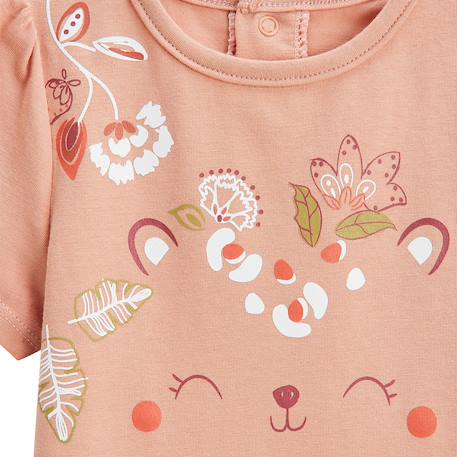 Lot de 2 t-shirts enfant manches courtes mindanao Ecru 4 - vertbaudet enfant 