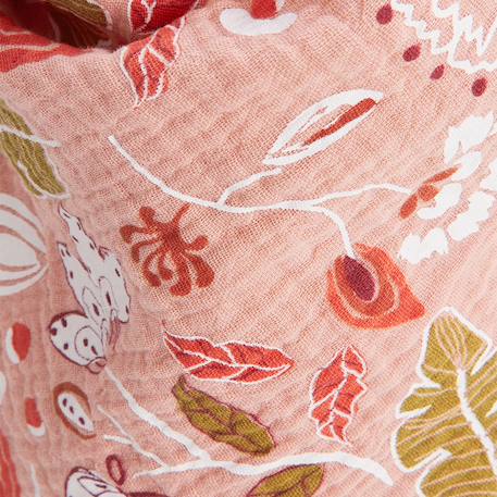 Foulard en gaze de coton mindanao 50 x 50 cm Rose 4 - vertbaudet enfant 