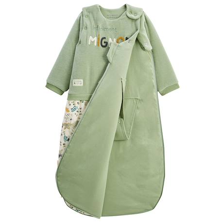 Gigoteuse d'hiver en velours avec manches amovibles boavista Vert 4 - vertbaudet enfant 